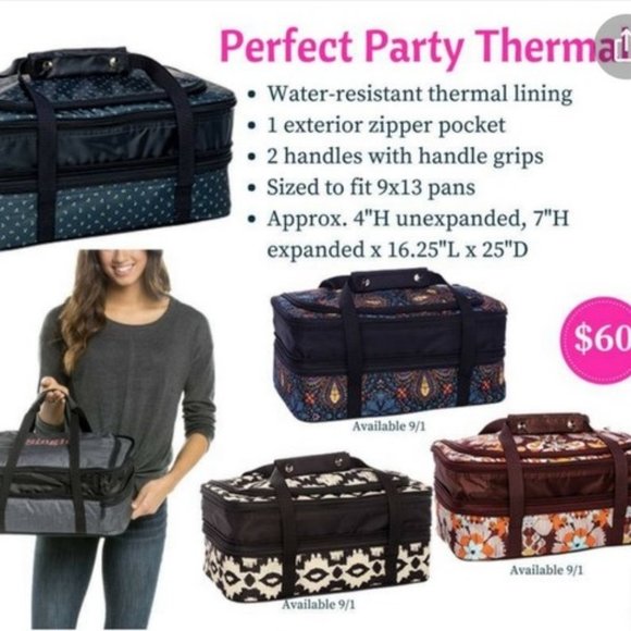 PERFECT Party Set NEW Thirty One Holds 2 Casserole